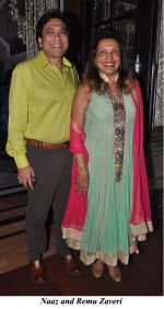 Naaz and Remu Zaveri at the Engagement ceremony of Arjun Hitkari with Gayatri on 19th April 2012.jpg