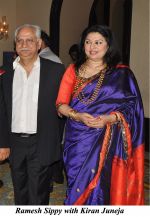 Ramesh Sippy with Kiran juneja at the Engagement ceremony of Arjun Hitkari with Gayatri on 19th April 2012.jpg