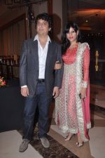 SAJID AND WARDHA NADIADWALA at Bappa Lahiri wedding reception in J W Marriott, Juhu, Mumbai on 20th April 2012.JPG