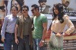Sameera Reddy, Anil Kapoor, Ajay Devgn at Tezz film promotions in Mumbai on 26th April 2012 (41).JPG