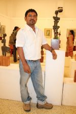 Basudeb Biswas Sculptor at Rejuvenation 2012 � An exhibition of Sculptures by Basudeb Biswas & Paintings by Subroto Mandal in Jahangir Art Gallery on 9th May 2012 (1).JPG
