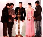 sharad patel,shishupal singh,vivek oberoi,shalika & rahul at day one of Rajasthan Fashion week at Marriott in Jaipur on 24th May 2012.jpg