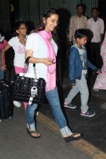 Juhi Chawla snapped at airport leaving for London in International Airport on 6th June 2012 (14).JPG