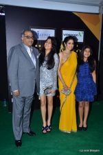 Sridevi, Boney Kapoor with kids at IIFA Awards 2012 Red Carpet in Singapore on 9th June 2012 (68).JPG