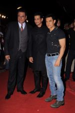Aamir Khan, Boman Irani, Sharman Joshi at Ferrari Ki Sawari premiere in Mumbai on 14th June 2012 (52).JPG