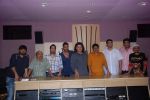 Ajay Devgan, Sajid Khan, Sameer, Sajid, Wajid, Vashu Bhagnani, Mika Singh at the song recording of Himmat Wala on 20th June 2012 (34).JPG