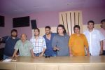 Ajay Devgan, Sajid Khan, Sameer, Wajid, Vashu Bhagnani, Mika Singh at the song recording of Himmat Wala on 20th June 2012 (28).JPG