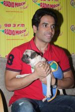 Tusshar Kapoor with dog Macho on the sets of Radio Mirchi to promote Kya Super Kool Hain Hum in Lower parel, Mumbai on 25th June 2012 (75).JPG