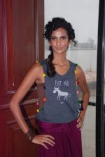 Poorna Jagannathan proudly declares, I AM A VEGETARIAN in new PETA AD in Mumbai on 9th July 2012 (18).JPG