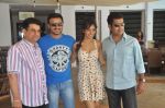 Kumar Taurani, Neha Sharma, Vivek Oberoi at Jayanta Bhai Ki Luv Story promo launch in Sun N Sand, Mumbai on 14th July 2012 (93).JPG