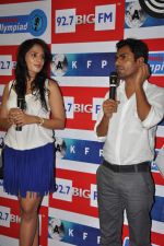 Richa Chadda,Nawazuddin Siddiqui of Gangs of wasseypur on the sets of Big FM on 3rd Aug 2012 (5).JPG
