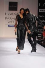 Model walk the ramp for Rajat Tangri show at Lakme Fashion Week 2012 Day 5 in Grand Hyatt on 7th Aug 2012 (63).JPG