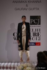 Model walk the ramp for Anamika Khanna show at PCJ Delhi Couture Week on 9th Aug 2012 (270).JPG