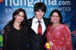 Armaan Malik with his Mom and Principal at Armaan Malik victory at CASCADE 2012 inter collegiate competition on 27th Aug 2012.jpg