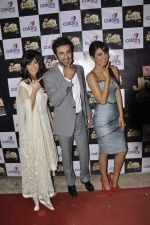 Priyanka Chopra, Ileana Dcruz, Ranbir Kapoor at Barfi promotions on the sets of Jhalak Dikhhla Jaa in Filmistan, Mumbai on 11th Sept 2012 (116).JPG