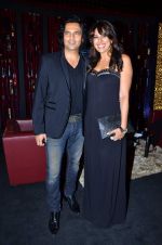 marc robinson with pooja bedi at Anjalee and Arjun Kapoor show at Aamby Valley India Bridal Fashion Week 2012 in Mumbai on 14th Sept 2012.JPG