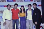 Varun Dhawan, Sidharth Malhotra, Alia Bhatt, Karan Johar at Student of the year tie up with Aircel in Taj Hotel, Mumbai on 26th Sept 2012 (47).JPG