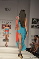 Model walk the ramp for Shivan and Narresh Show at Wills Lifestyle India Fashion Week 2012 day 5 on 10th Oct 2012 (108).JPG