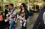 Celina Jaitley snapped with her twins at airport in Mumbai on 18th Oct 2012 (26).JPG