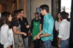 Alia Bhatt, Karan Johar, Varun Dhawan, Siddharth Malhotra at Student of the year launch Starbucks new shop in Mumbai on 24th Oct 2012 (39).JPG