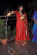 Rakhi Sawant celeberates Diwali with family in Andheri, Mumbai on 11th Nov 2012 (43).JPG