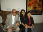 S H RAZA WITH SONALI BENDRE & HER SON  at SH Raza art show in Jehangir, Mumbai on 27th Nov 2012.jpg