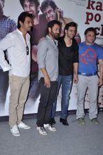 Abhishek Kapoor, Hrithik Roshan, Arjun Rampal, Sohail Khan at kai po che trailor launch in Cinemax, Mumbai on 20th Dec 2012 (45).JPG