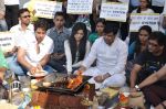 Adhyayan Suman leads protest against rapists in Powai on 22nd Dec 2012 (39).JPG