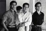 Salman Khan with father Salim Khan and brother Arbaaz Khan.jpg