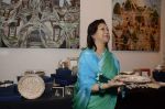 Queen of Jaipur Vidya Ji at Hacienda art gallery to launch silver exhibition in Kalaghoda, Mumbai on 16th Jan 2013 (28).JPG