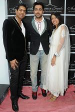 Abhishek Kumar, Ayushmann Khurana and Varsha Jain  at Amaze store in Andheri, Mumbai on 2nd Feb 2013.JPG
