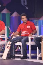Sachin Tendulkar at NDTV Support My school 9am to 9pm campaign which raised 13.5 crores in Mumbai on 3rd Feb 2013 (10).JPG