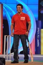 Sachin Tendulkar at NDTV Support My school 9am to 9pm campaign which raised 13.5 crores in Mumbai on 3rd Feb 2013 (20).JPG
