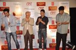 Bhushan Kumar, Ayushmann Khurrana, Ramesh Sippy, Kunaal Roy Kapur  at Nautanki film first look in Cinemax, Mumbai on 6th Feb 2013 (16).JPG
