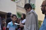 Amitabh Bachchan pledge their support towards the girl child through Plan India at his home on 9th Feb 2013 (325).JPG