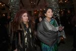 Shehnaz Hussain with Renuka Choudhary at designer Rohit Bal & Gauri Bajoria co-hosted the announcement party for Savoir Fair in CIBO, Hotel Janpath on 8th of February 2013.JPG
