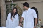 Aishwarya Rai, Abhishek Bachchan pledge their support towards the girl child through Plan India at his home on 9th Feb 2013 (3).JPG