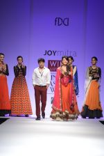 Gauhar Khan walks the ramp for Joy Mitra Show at Wills Lifestyle India Fashion Week 2013 Day 3 in Mumbai on 15th March 2013 (147).JPG