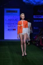 Model walk the ramp for Shivan Naresh Show at Lakme Fashion Week 2013 Day 1 in Grand Hyatt, Mumbai on 22nd March 2013 (37).JPG