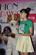 Jacqueline Fernandes at PETA Promotion in LIFW on 25th March 2013 (16).JPG