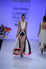 Model walk the ramp for Archana Kocchar Show at Lakme Fashion Week 2013 Day 5 in Grand Hyatt, Mumbai on 26th March 2013 (137).JPG