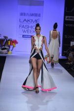 Model walk the ramp for Archana Kocchar Show at Lakme Fashion Week 2013 Day 5 in Grand Hyatt, Mumbai on 26th March 2013 (138).JPG