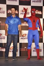 Mumbai Indians tie up with Spiderman in Mumbai on 7th April 2013 (19).JPG