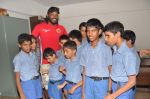 Chris Gayle spend time with NGO kids in Worli, Mumbai on 26th April 2013 (36).JPG