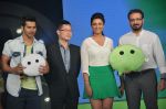 Varun Dhawan and Parineeti Chopra launch WeChat in India in Taj Colaba, Mumbai on 14th May 2013 (22).JPG