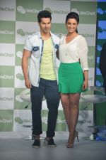 Varun Dhawan and Parineeti Chopra launch WeChat in India in Taj Colaba, Mumbai on 14th May 2013 (34).JPG