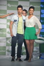Varun Dhawan and Parineeti Chopra launch WeChat in India in Taj Colaba, Mumbai on 14th May 2013 (36).JPG