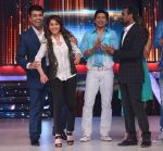 Karan Johar, Madhuri Dixit, Remo D Souza on the sets of Jhalak Dikhhla Jaa Season 6 in Mumbai on 27th May 2013 (102).JPG