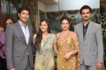 Ahana Deol, Vaibhav Vora, Esha Deol at Ahana Deol gets engaged to Delhi based businessman Vaibhav Vora in their residence, Juhu Scheme, Mumbai on 25th June 2013 (1).jpg