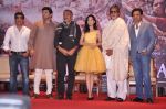 Amitabh Bachchan, Manoj Bajpai, Kishan Kumar, Amrita Rao, Prakash Jha, Siddharth Roy Kapur at Trailer launch of Satyagraha in Mumbai on 26th June 2013 (75).JPG
